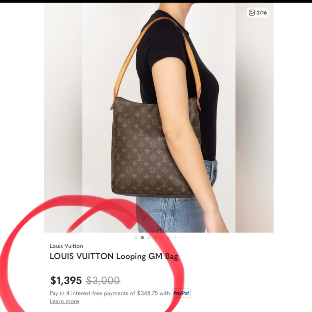 ✅AUTHENTIC LV GM SIZE LOOPING BAG - Picture 2 of 11